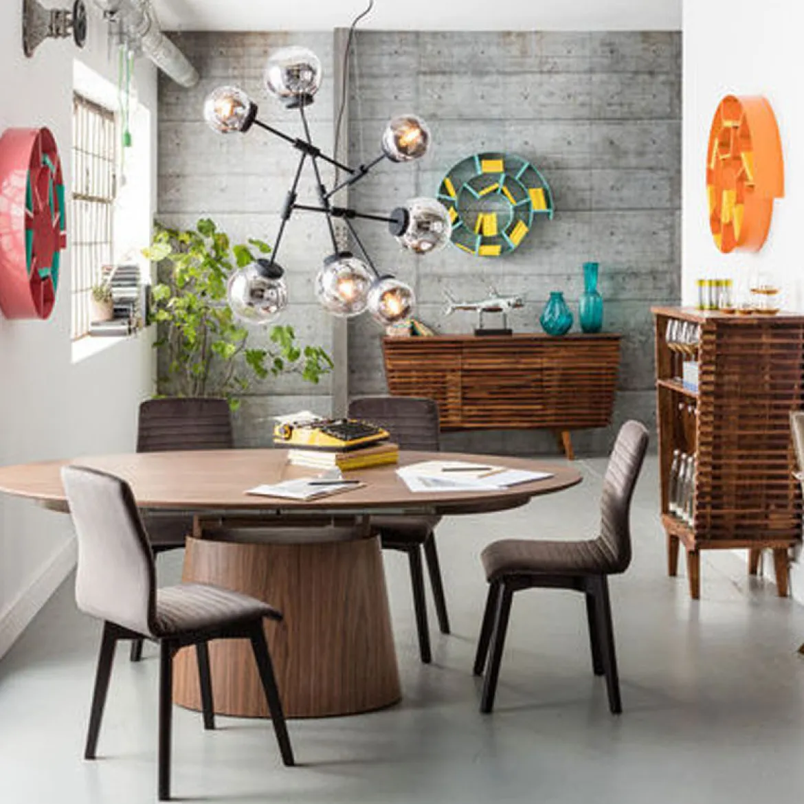 Walnoot eetttafel ovaal uitschuifbaar - Kare Design Benvenuto