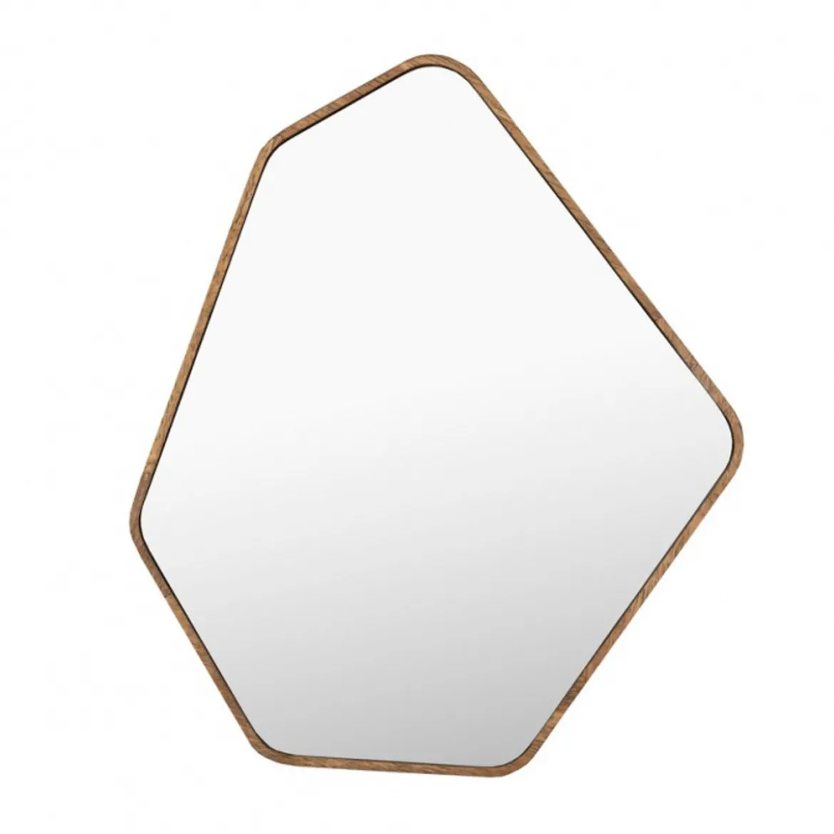 Walnoot spiegel geometrisch - Dutchbone Bryn