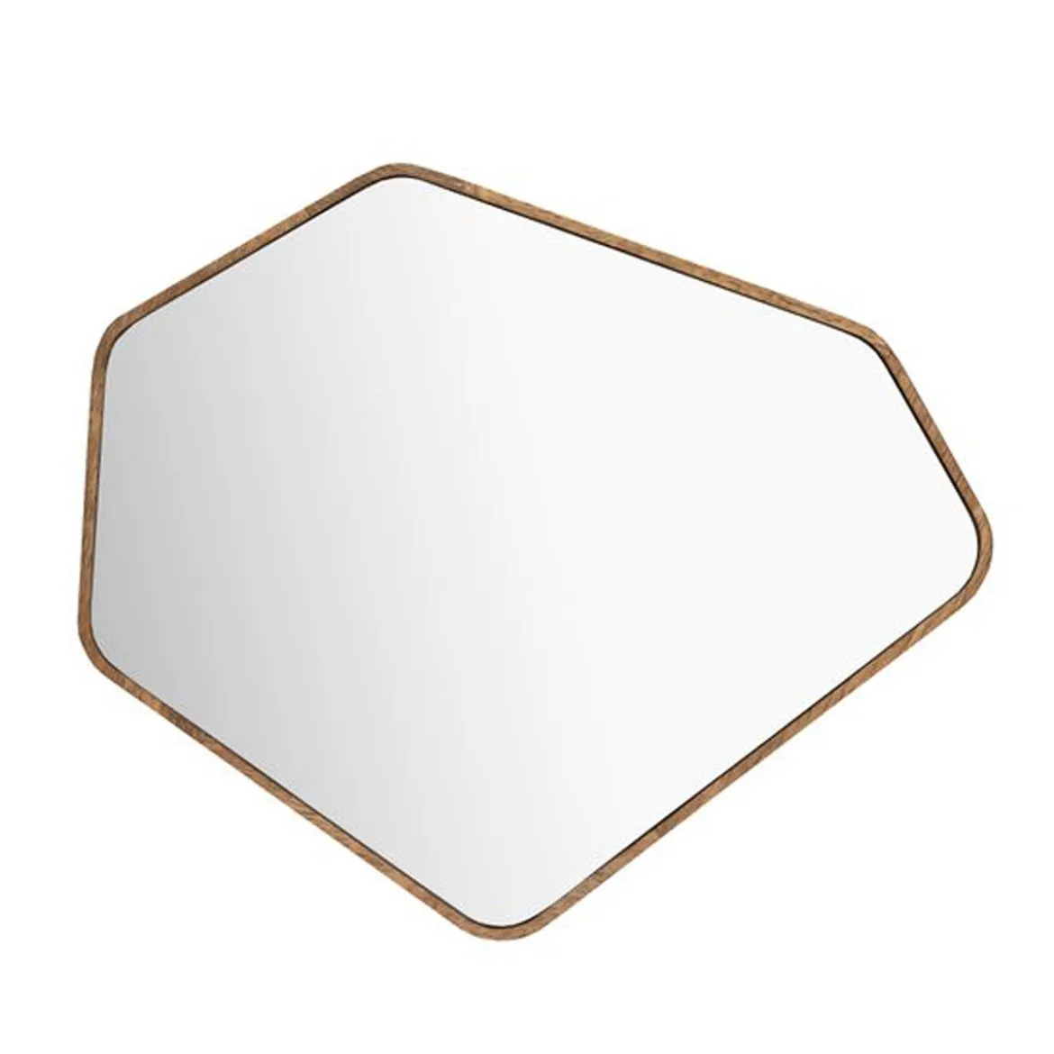 Walnoot spiegel geometrisch - Dutchbone Bryn