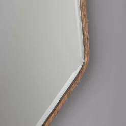 Walnoot spiegel geometrisch - Dutchbone Basil