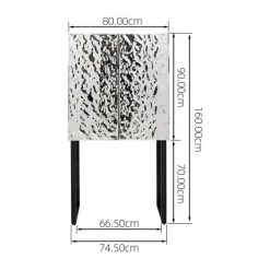 Wandkast chroomdesign - Kare Design Carino
