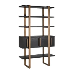Wandkast hout en goud - Richmond Interiors Cambon