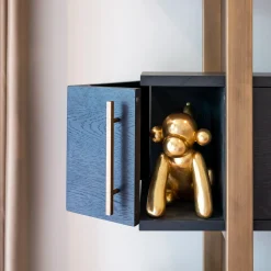 Wandkast hout en goud - Richmond Interiors Cambon