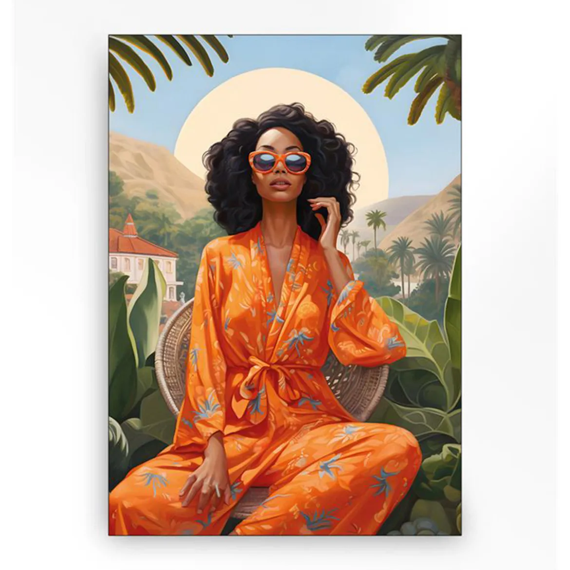 Wandkleed in frame - Urban Cotton Mia