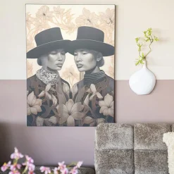 Wandkleed in frame - Urban Cotton Lady Garden