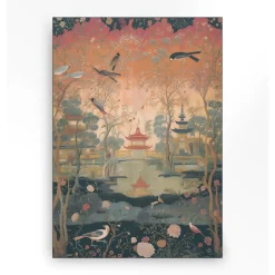 Wandkleed in frame - Urban Cotton Oriental Night