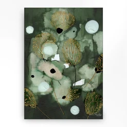 Wandkleed in frame - Urban Cotton Forest Flower