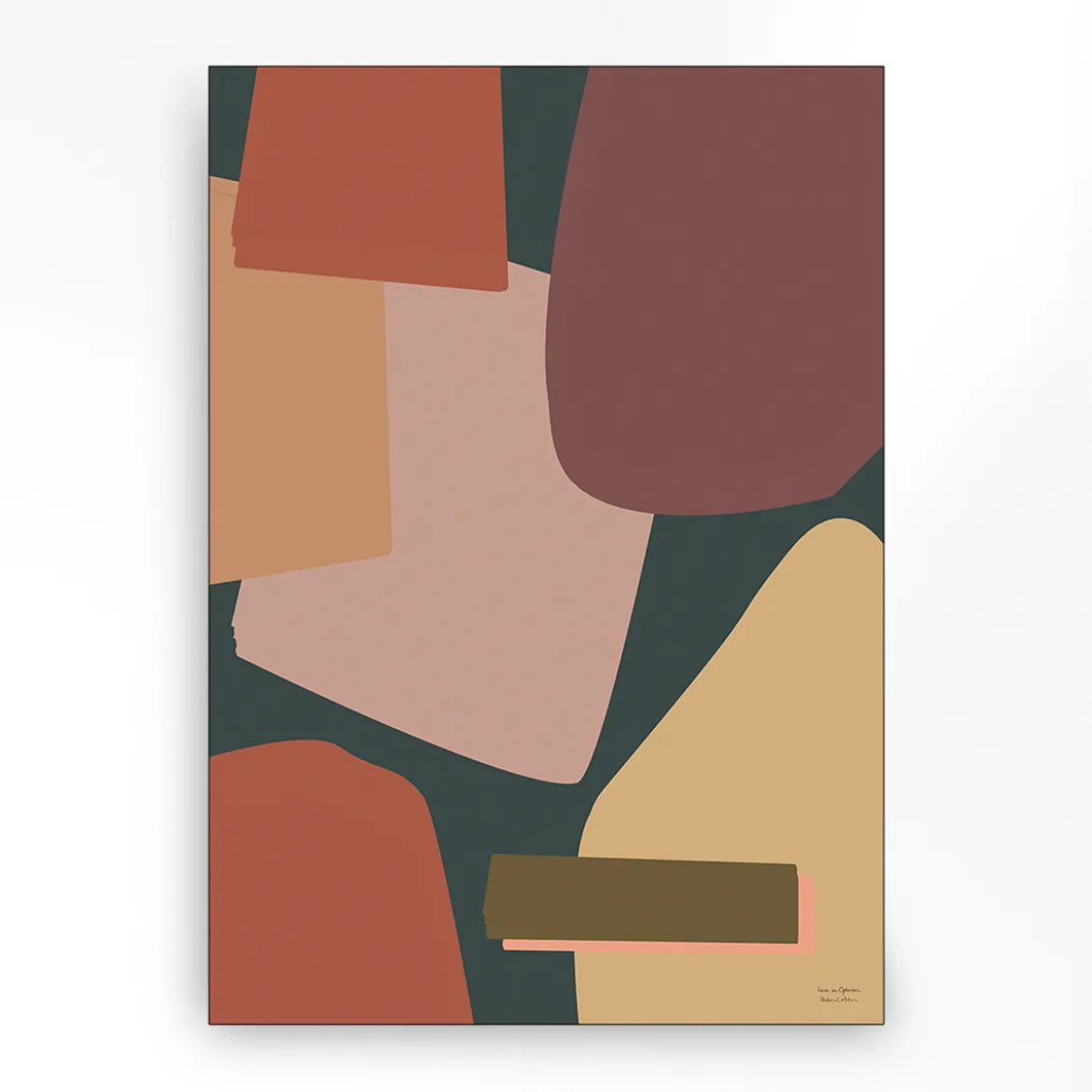 Wandkleed in frame - Urban Cotton Nuance