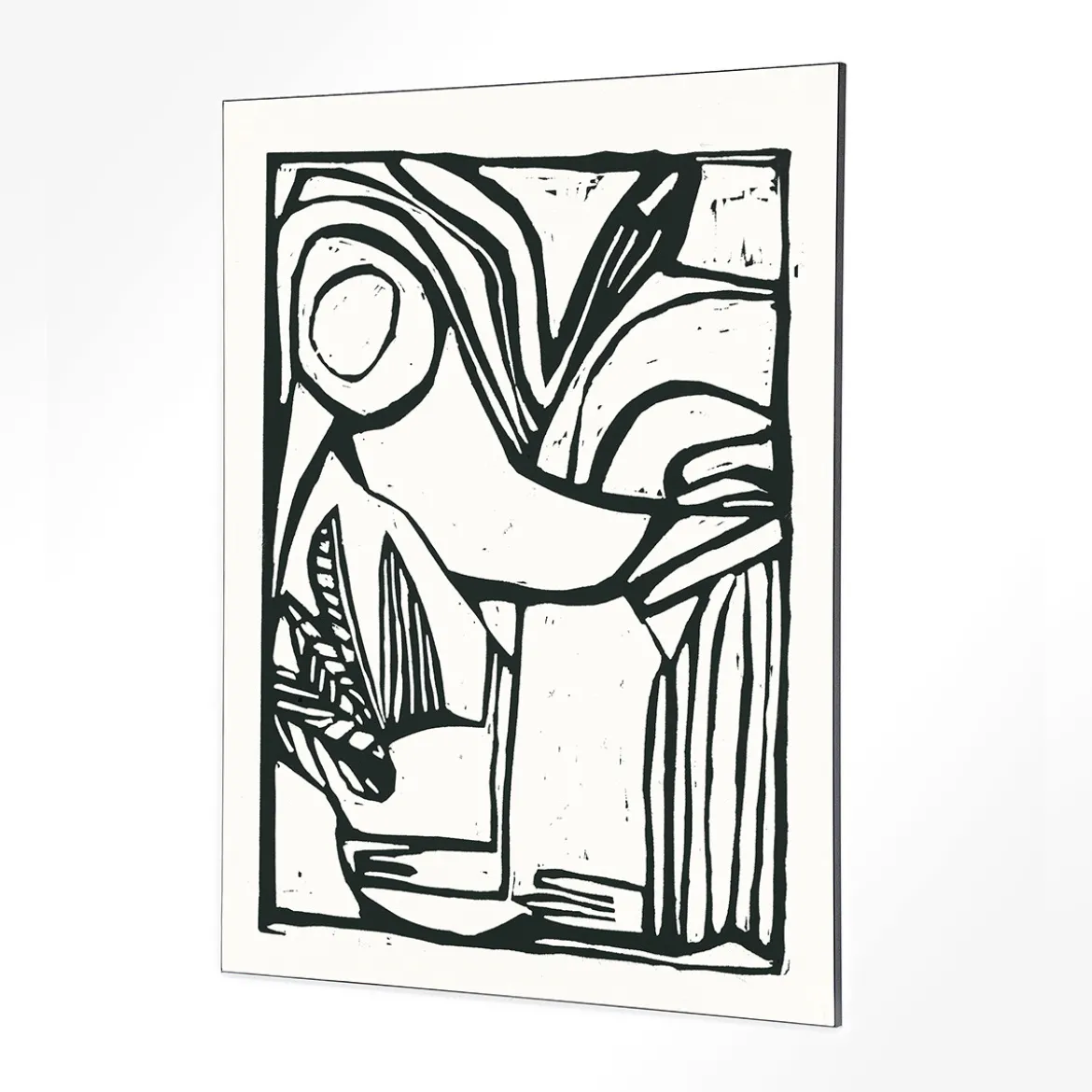 Wandkleed in frame - Urban Cotton Vogel