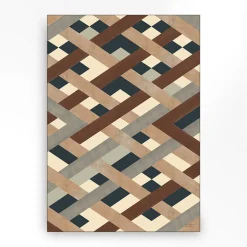 Wandkleed in frame - Urban Cotton Timber