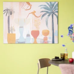 Wandkleed in frame - Urban Cotton Tunesian Samba