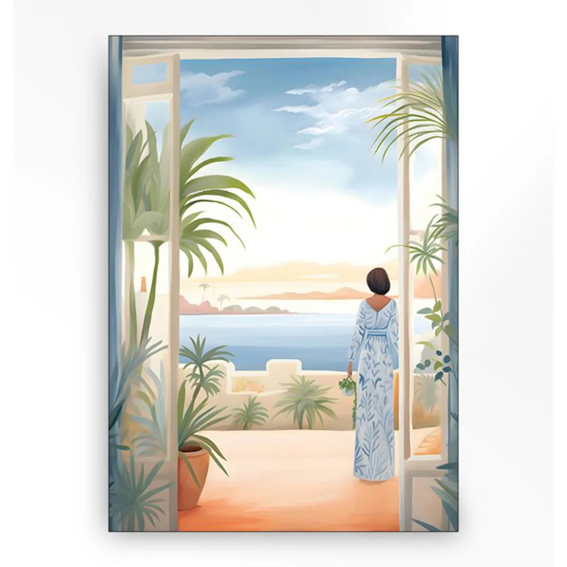 Wandkleed in frame - Urban Cotton Florine