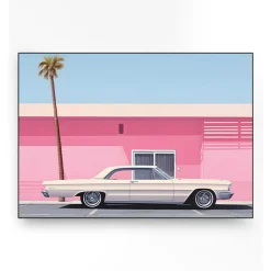 Wandkleed in frame - Urban Cotton Hammer