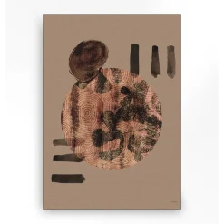 Wandkleed in frame - Urban Cotton Wabi-Sabi Lifelines