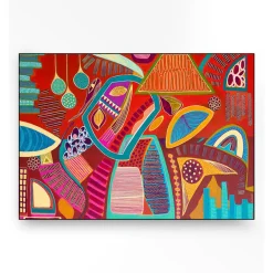 Wandkleed in frame - Urban Cotton Vida Marina