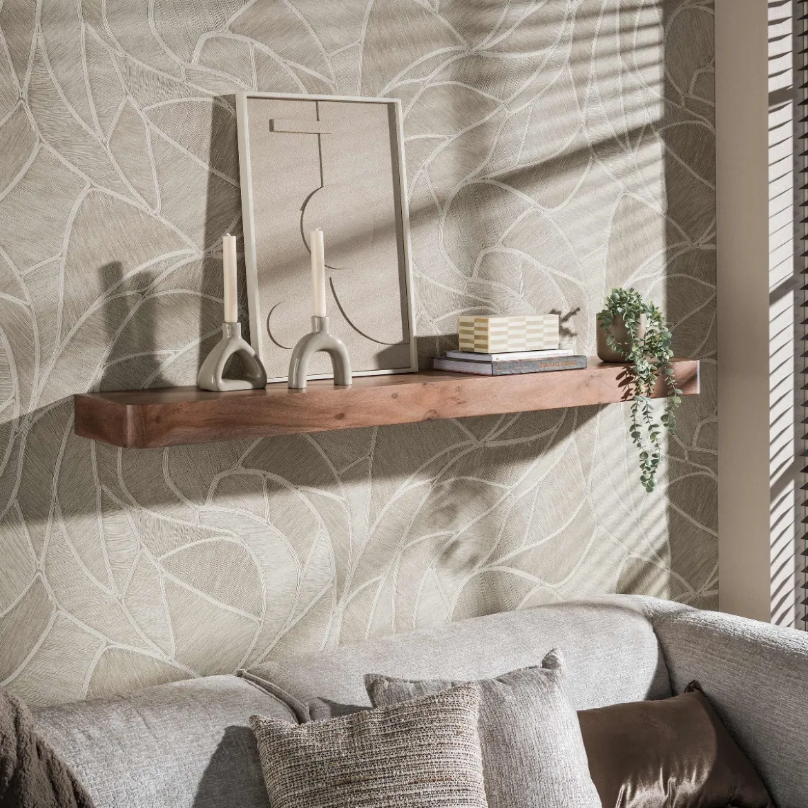Wandplank van acaciahout - Giani Carve