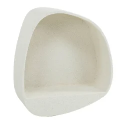 Wandschap organische vorm wit - Giani Stone 3