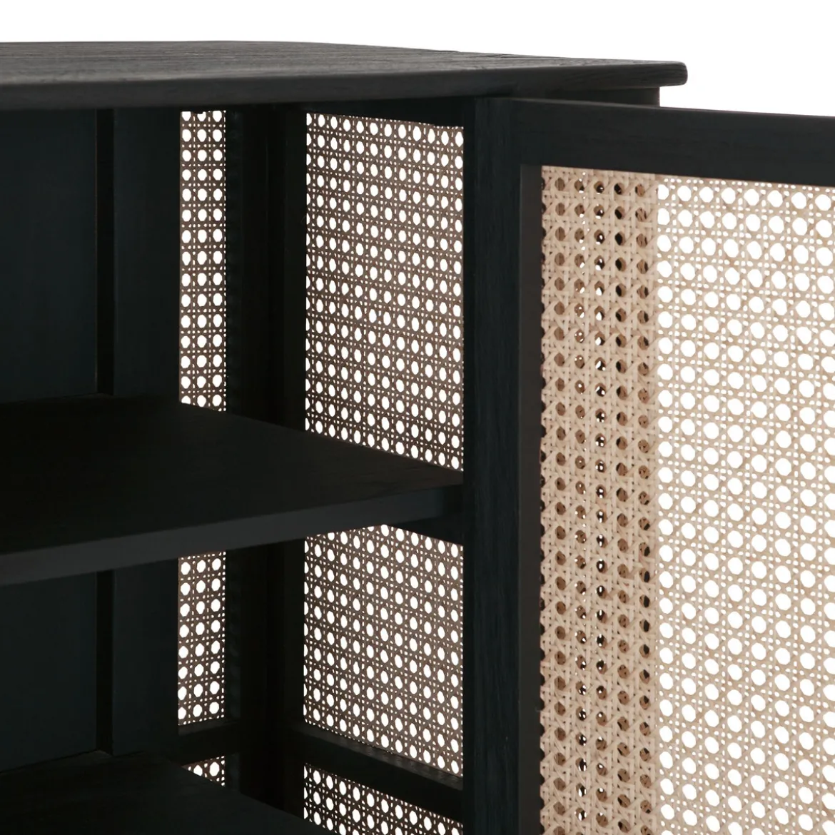 Webbing dressoir ronde hoeken 125 cm - Must Living Raffles