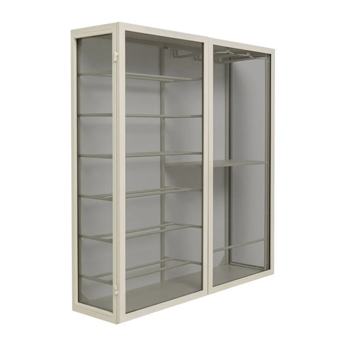 Wijnrek vitrine aan de muur - Kare Design Porto