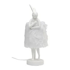 Wit konijn tafellamp bont - Kare Design Rabbit Fur White