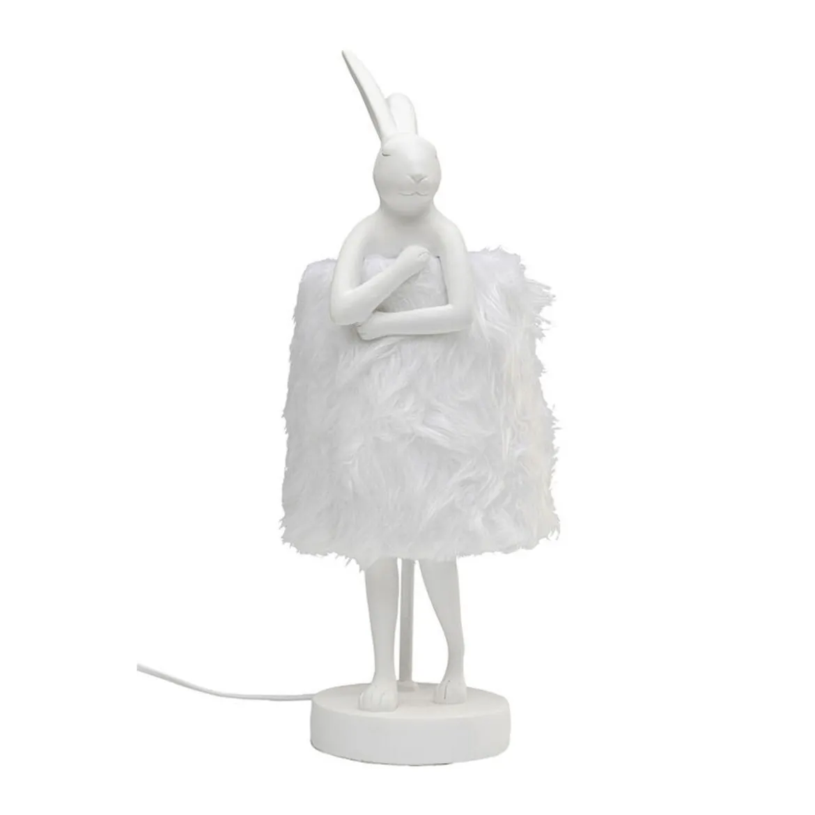 Wit konijn tafellamp bont - Kare Design Rabbit Fur White