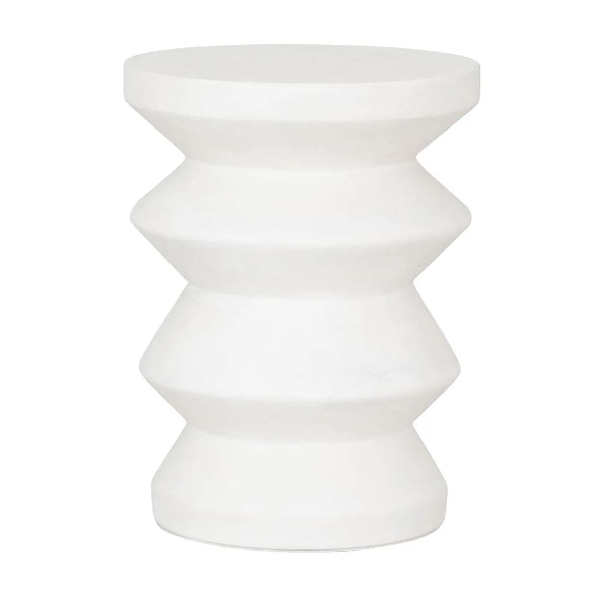 Witte bijzettafel betonvezel - Must Living Zig Zag