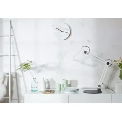 Witte klok van marmer - Zuiver Marble Time