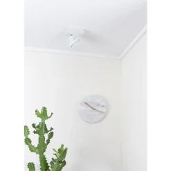 Witte klok van marmer - Zuiver Marble Time