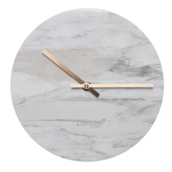 Witte klok van marmer - Zuiver Marble Time
