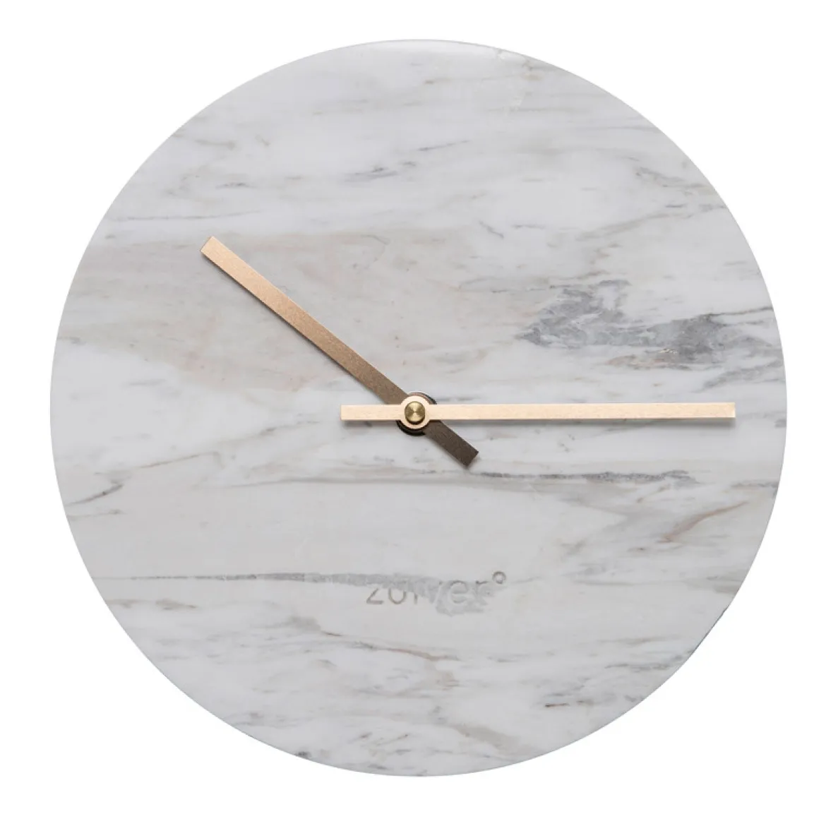 Witte klok van marmer - Zuiver Marble Time