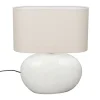 Witte tafellamp kiezel organisch - Dutchbone Hailey