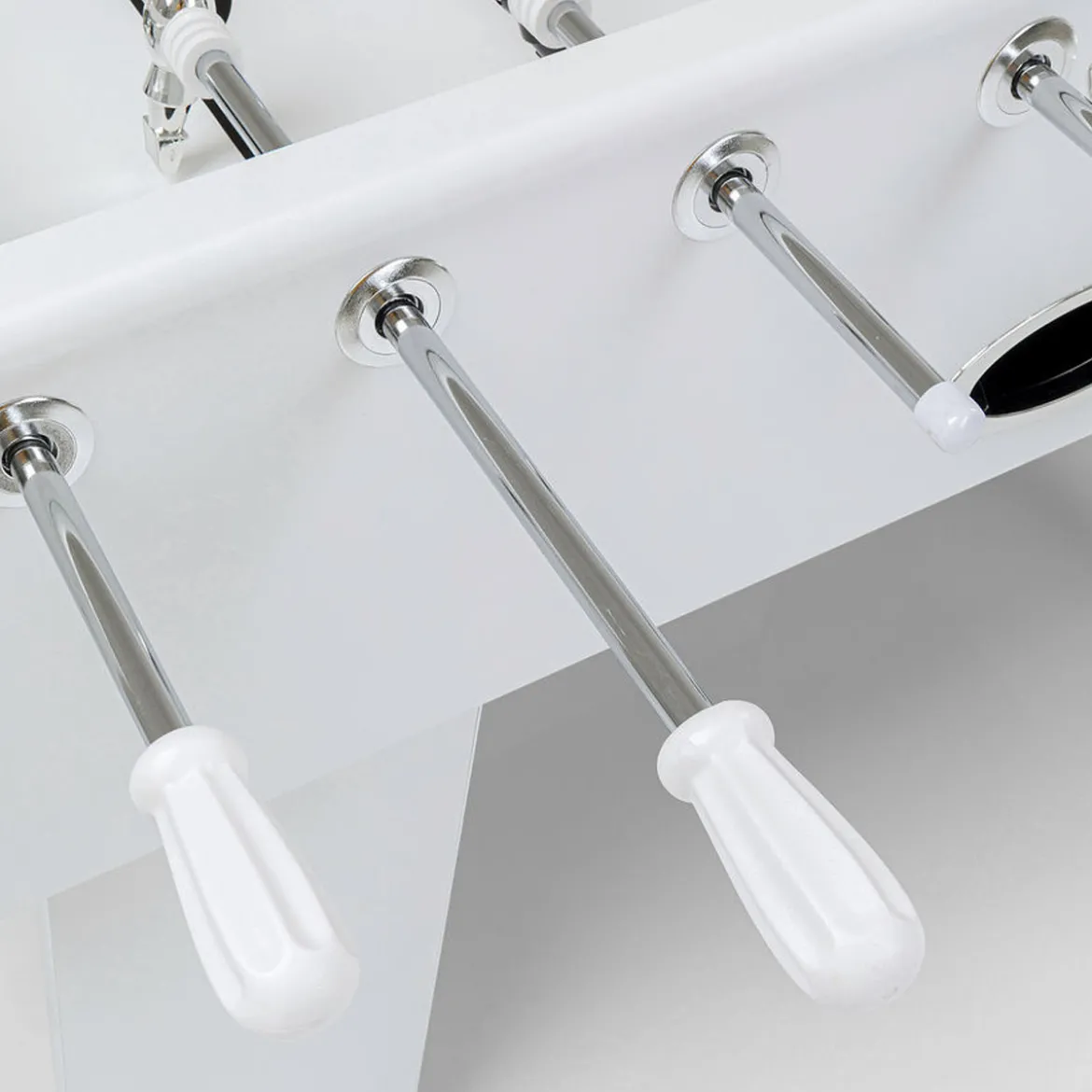 Witte tafelvoetbal tafel - Kare Design Soccer Table Style