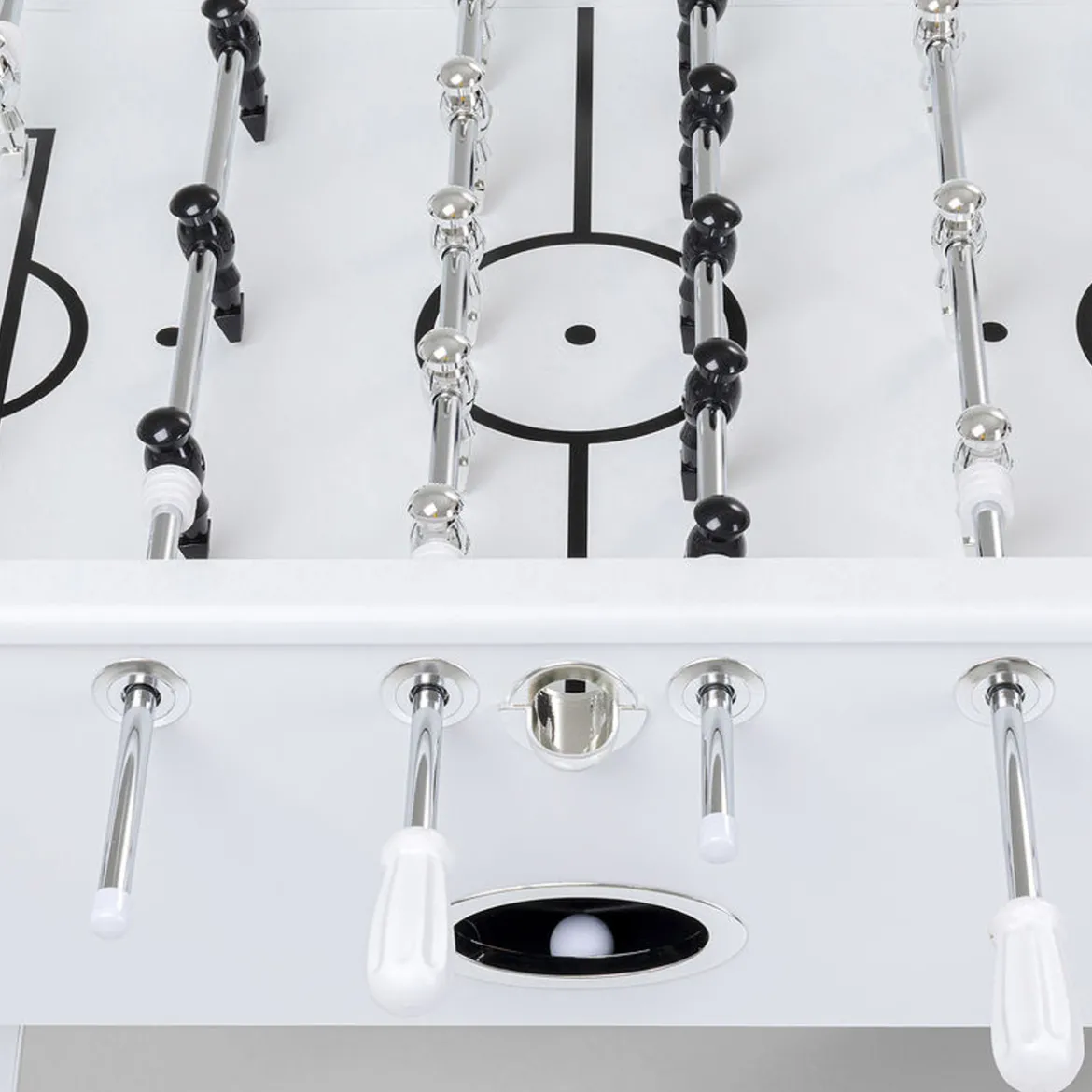 Witte tafelvoetbal tafel - Kare Design Soccer Table Style