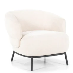 Zachte fauteuil met ronde rug - Eleonora David