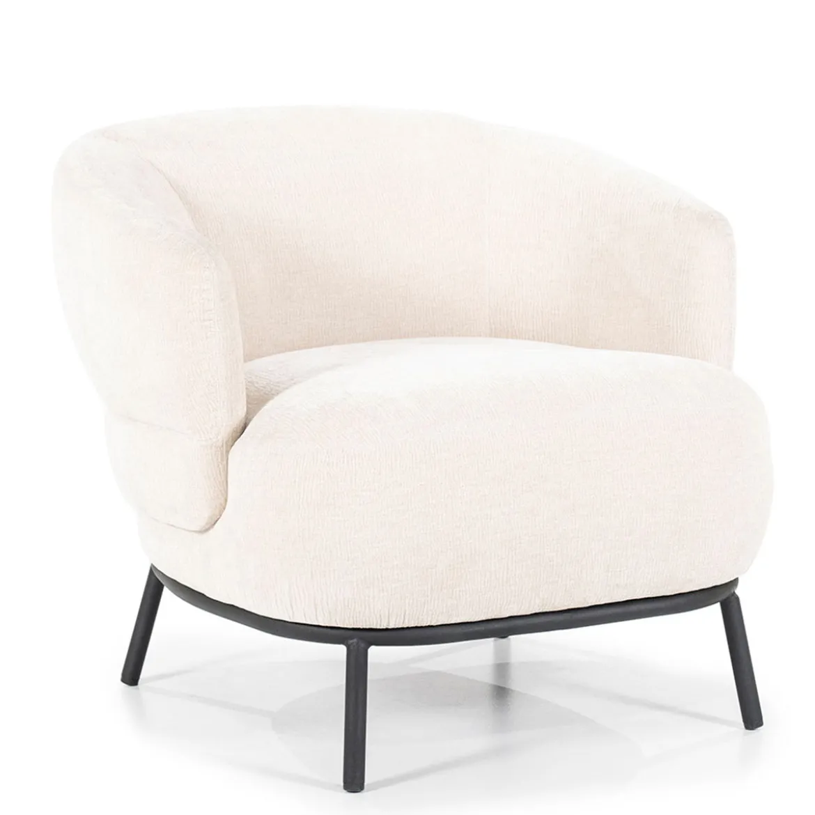 Zachte fauteuil met ronde rug - Eleonora David