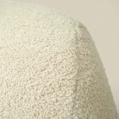 Zachte fauteuil zandkleur stof - Bodio Fluff