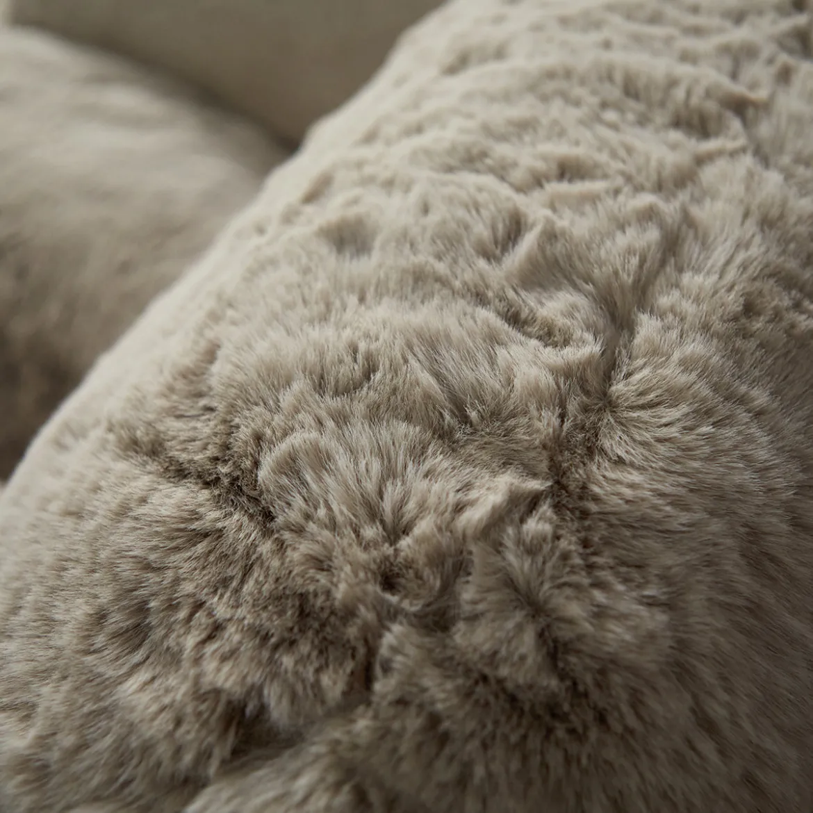 Zachte vacht fauteuil beige - Bodio Fluff