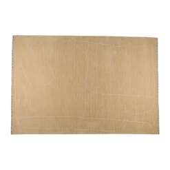 Zacht vloerkleed laagpolig beige - Zuiver Doodle