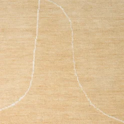Zacht vloerkleed laagpolig beige - Zuiver Doodle