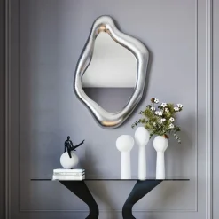 Zilveren Dali spiegel - Kare Design Hologram