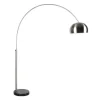 Zilveren minimalistische booglamp - Lavis Metal Bow