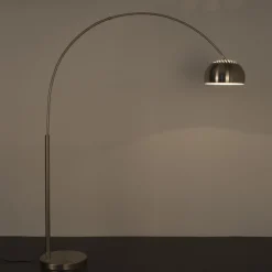 Zilveren minimalistische booglamp - Lavis Metal Bow