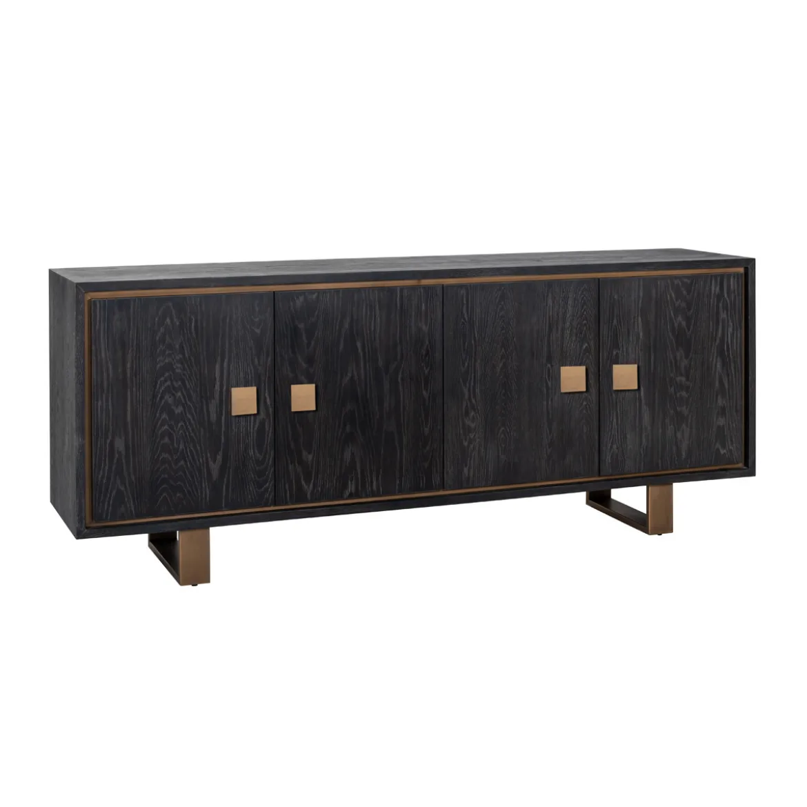 Zwart dressoir met goud - Richmond Interiors Hunter
