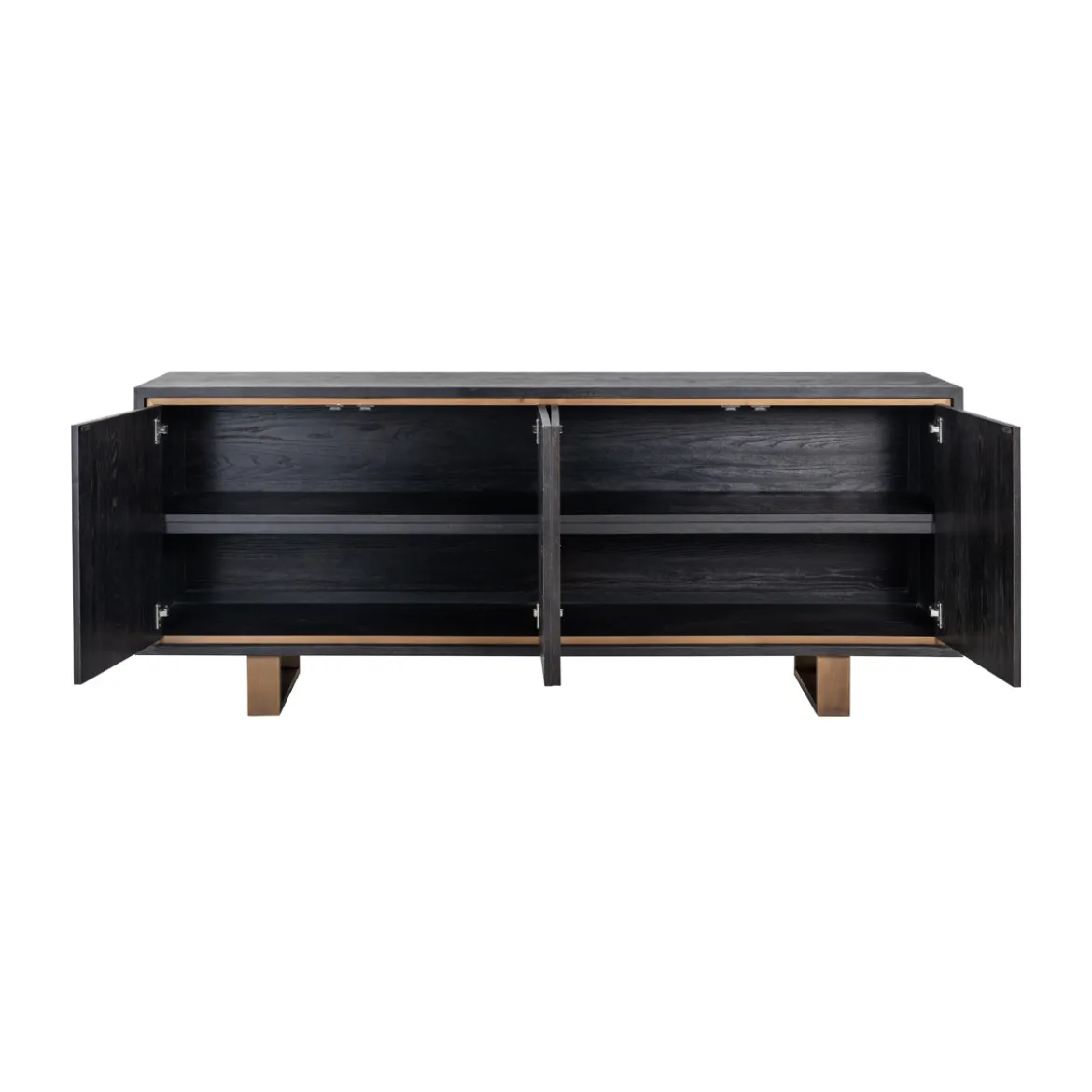 Zwart dressoir met goud - Richmond Interiors Hunter