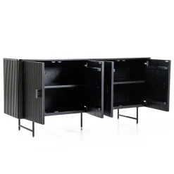 Zwart dressoir met ronde hoeken - Eleonora Remi