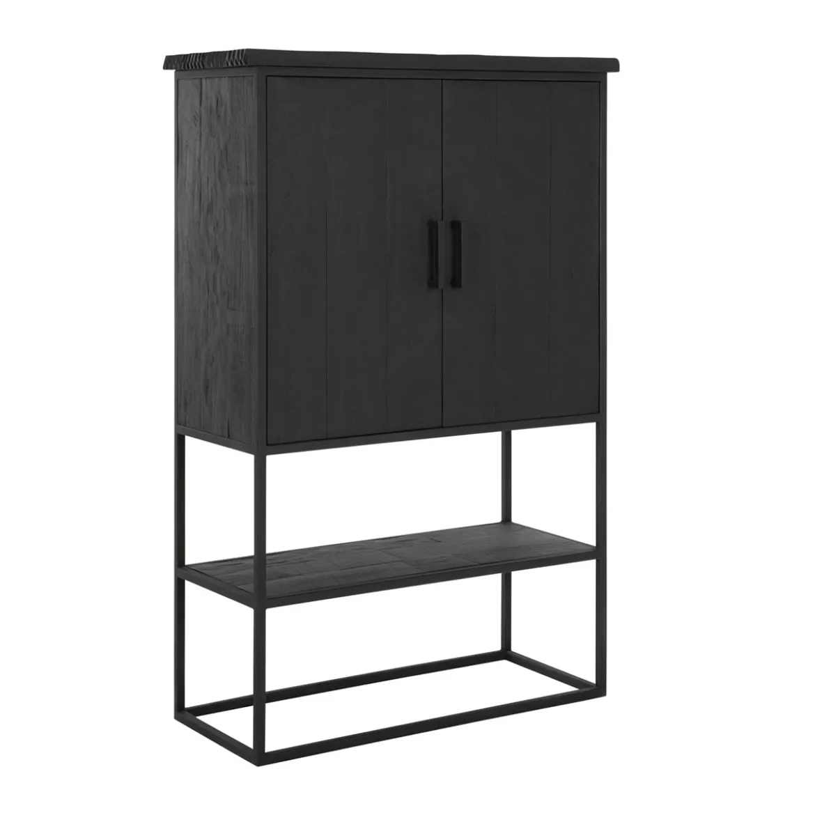 Zwarte bergkast teak Small - DTP Home Timeless Black Beam