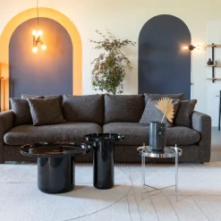 Zwarte design bijzettafel - Zuiver Shiny Bomb
