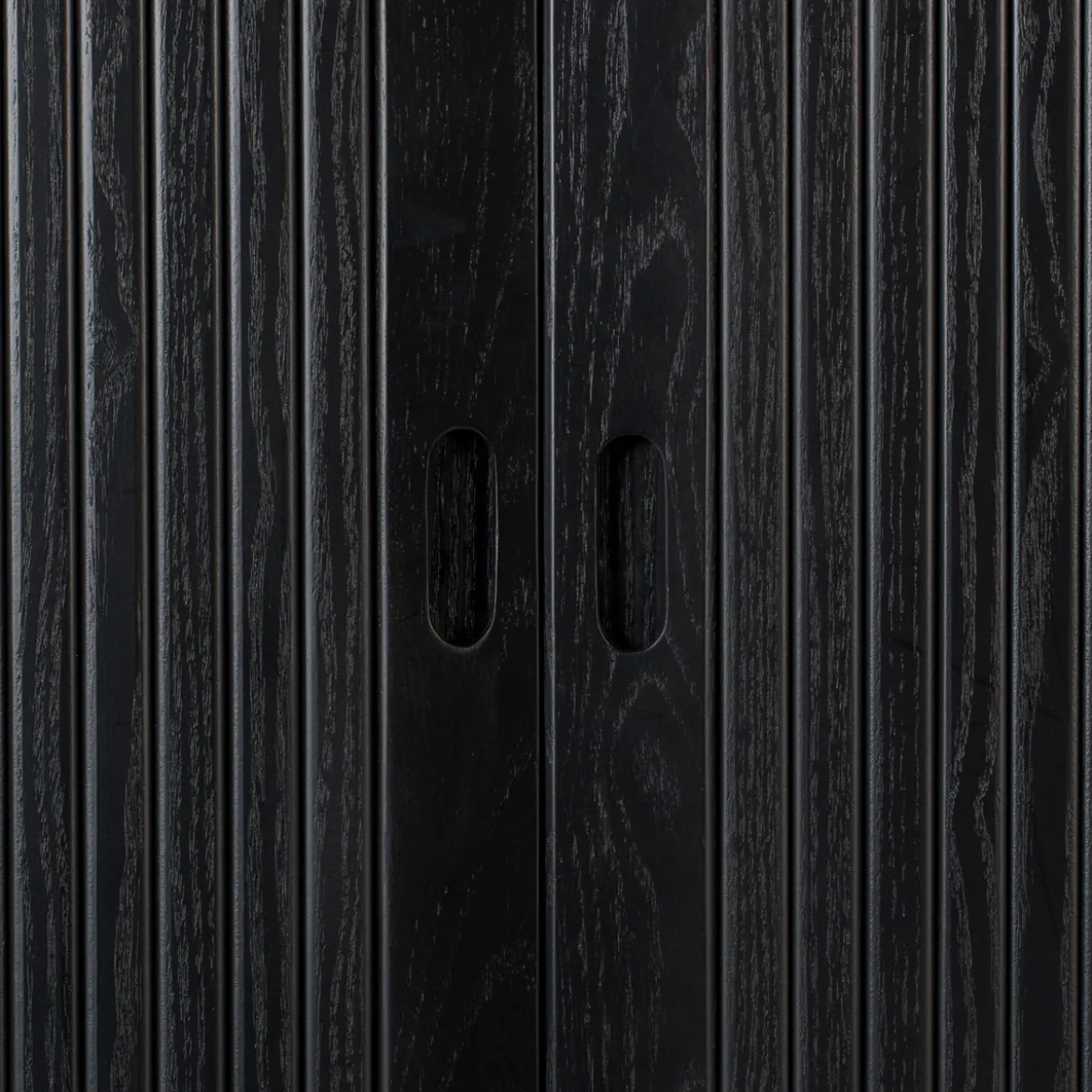 Zwarte design wandkast - Zuiver Barbier Black