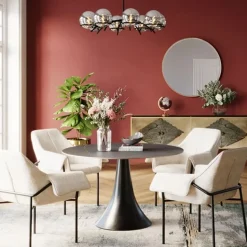Zwarte ronde eettafel - Kare Design Possibilita
