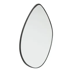 Zwarte spiegel organisch 71x71cm - Kare Design Goteborg